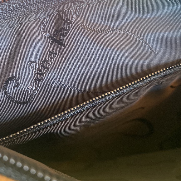 Vintage CARLOS FALCHI brown/black/tan suede crossbody bag - Picture 10 of 10